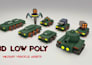 create low poly game ready vehicle for unity unreal engine game assets